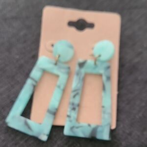 Elegant Turquoise Dangle Earrings